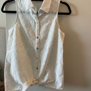 Trina turk star eyelet top